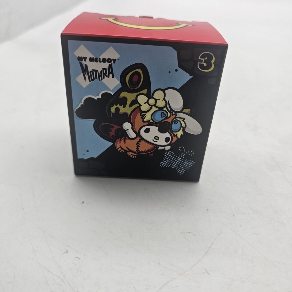 2026 McDonald's My Melody x Mothra #3 Hello Kitty Godzilla Toy NEW Box